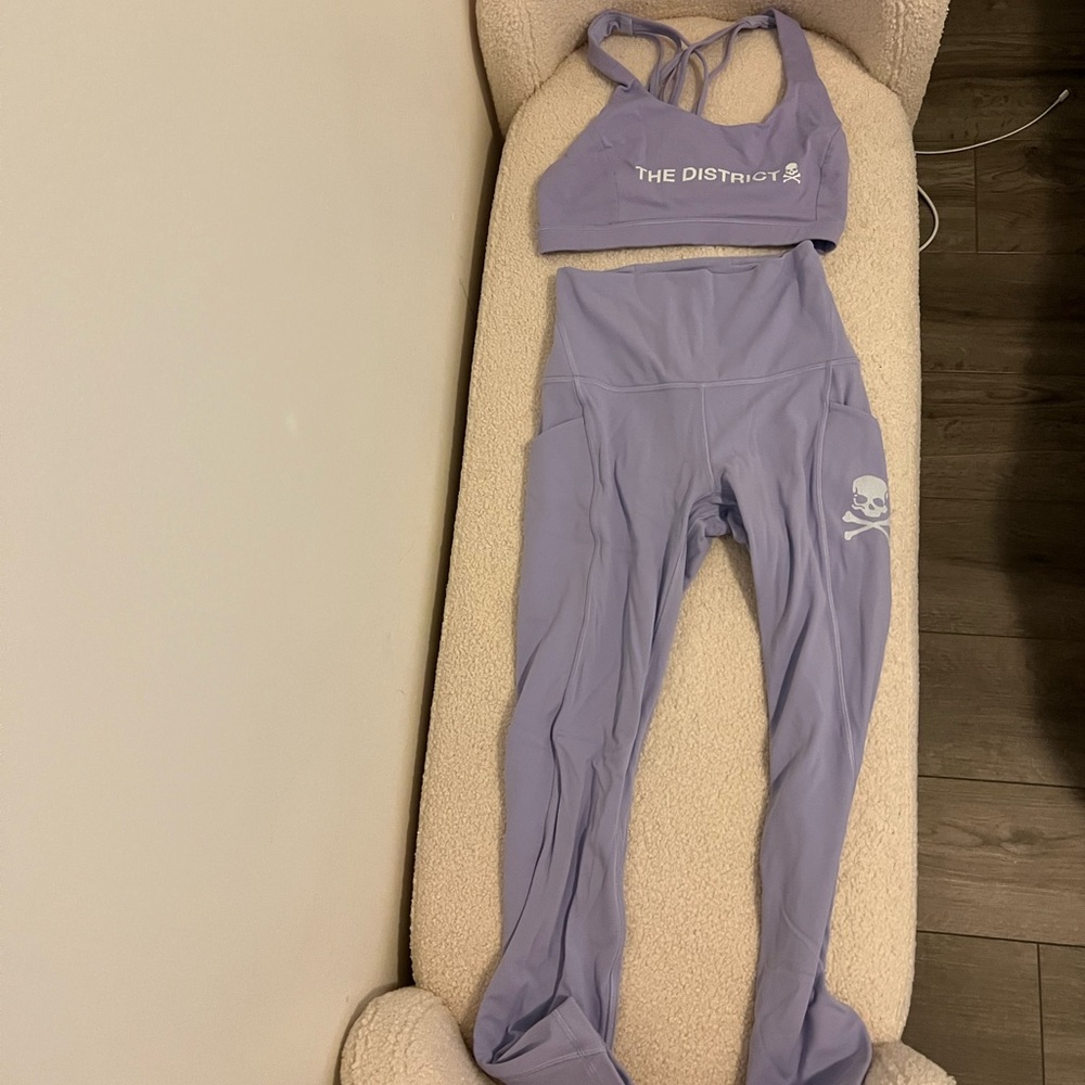 lululemon x Soul Cycle Purple Bra and Leggings swt